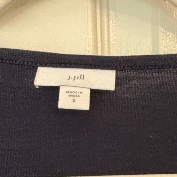 Eileen Fisher Blue Ruffled Short Sleeve Midi Dress Cotton Blend Women’s Small - Picture 3 of 4